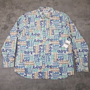 LEE Workwear Heritage Chetopa Twill Logo Print Jacket Mens‎ Size XL Muli-Color